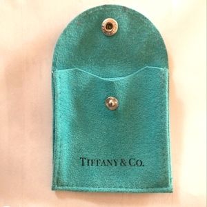 Tiffany and Co Suede Jewelry Envelope with Snap